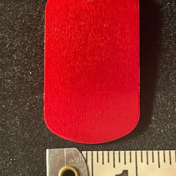 Necklace Charm Dog Tag (“P”) - Picture 4 of 4